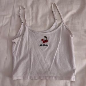 Hollister tank top with embroidery